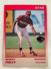 1989 Reading Phillies-STAR Minor League Baseball Card-Marty Foley