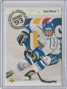 1992-93 Upper Deck World Junior Championships Rookie #617 Saku Koivu Finland
