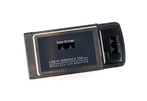 Cisco Aironet 350 PCMCIA Wireless LAN 802.11 11Mbps WiFi Adapter PC Card - Picture 1 of 1