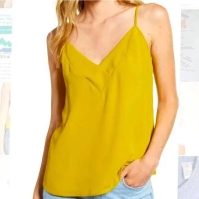 Camisola cruzada Chelsea 28 amarilla con correa de espagueti talla XS Foto 1 de 4