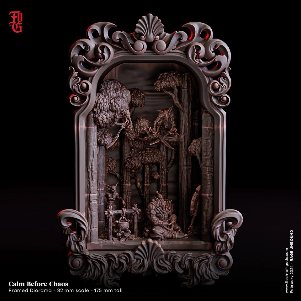 Diorama - Calm Before Chaos by Flesh of Gods | D&D | DnD | Print on Demand - Image 1 of 1