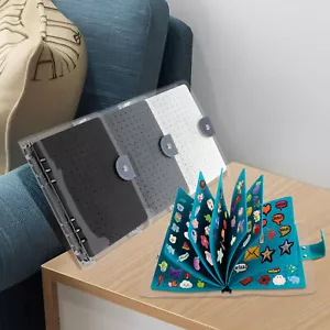 Enamel Pin Display Book with Clear PVC Cover 8 Pages Pin Book Portable Pin TWS - Picture 1 of 16