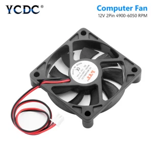 60 x 60 x 10mm 12V DC Cooling Fan Computer PC Case CPU Cooler Case Fan 2 Pins 1 - Picture 1 of 8