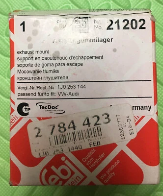 NOS VW MK4 Febi Exhaust Hanger Mount 1J0253144Q Jetta Golf TT USA - Image 1 of 4