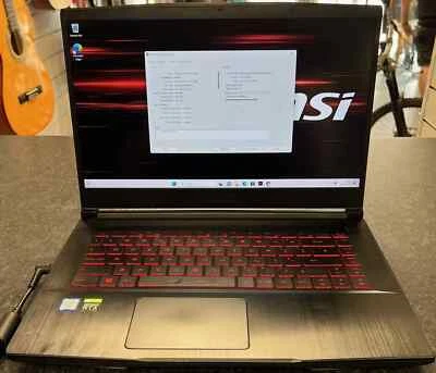 MSI 144Hz RTX 2060 i7-9750H 8GB RAM 256GB SSD Gaming laptop GF65 thin - Image 1 of 3