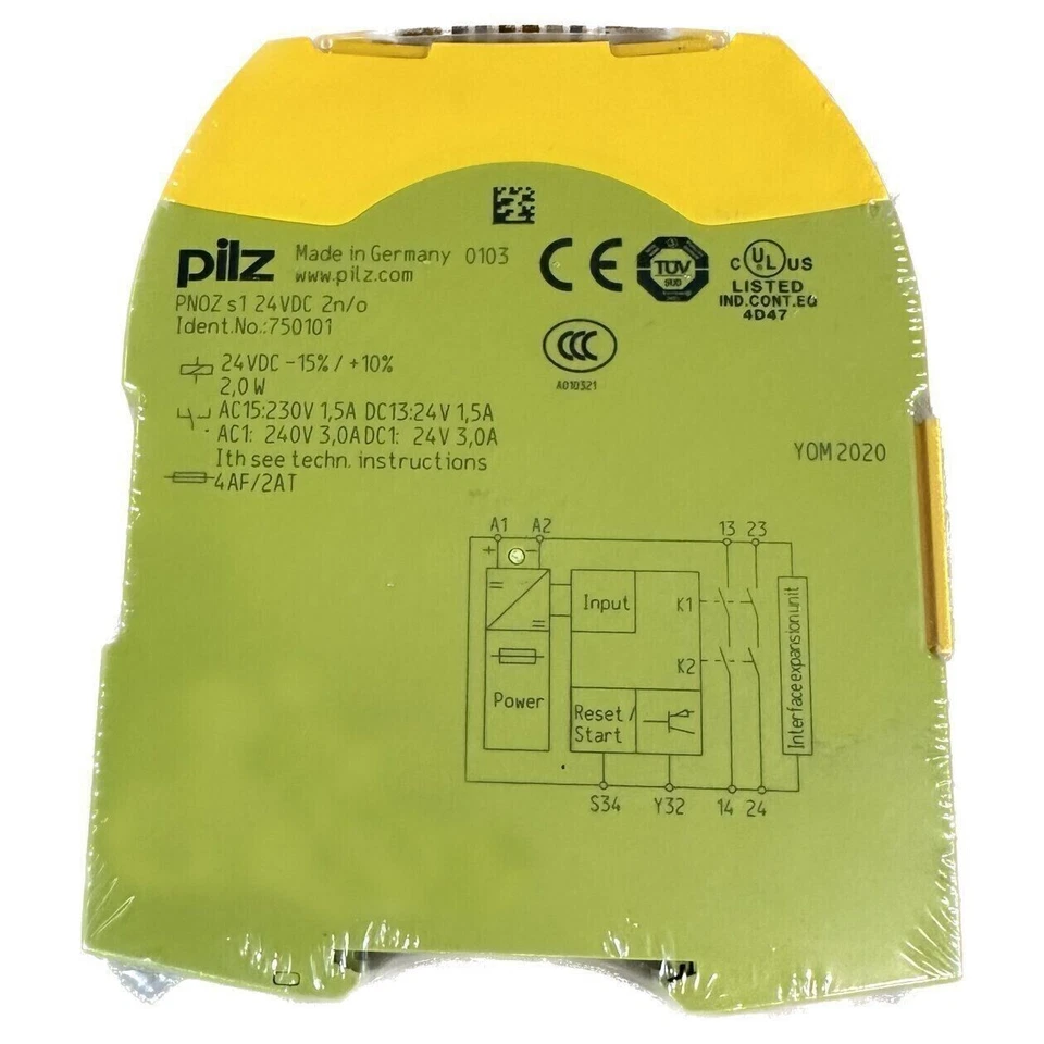 750101 New PILZ PNOZ s1 750101 Safety Relay - Image 1 of 1