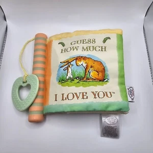 Guess How Much I Love You Crinkle Soft Plush Fabric Book Sound READ Teether Baby - Picture 1 of 8