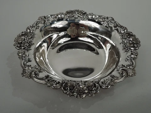 Redlich Bowl 3982 Antique Edwardian Classical American Sterling Silver Cover