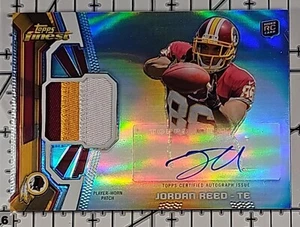 JORDAN REED 2013 Topps Finest Patch Auto #RAP-JRE - Picture 1 of 2