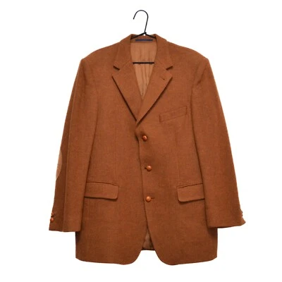 Chaqueta Blazer Burberry London 100% Lana Tweed Para Hombre Marrón Tweed Talla 50 Foto 1 de 4