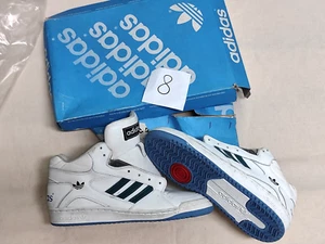 Retro Vintage 90s Soviet USSR TRAINERS Basketball Sneakers Leather Shoes Size 45 - Picture 1 of 17