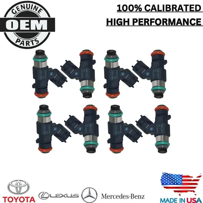 X8 NEW OEM DENSO FUEL INJECTORS Fit 2009-2014 Cadillac Escalade EXT/ ESV 6.2L V8 - Image 1 of 4