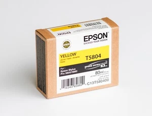 Original Epson T5804 gelb Stylus Pro 3800 3880 OVP DATUM 2019 - Bild 1 von 2