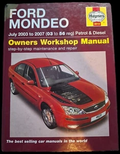 Haynes Workshop Manual Ford Mondeo (Petrol & Diesel) from 2003 to 2007. - Picture 1 of 5