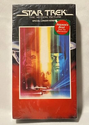 New Sealed 1991VHS Star Trek The Motion Picture Special Longer Version Watermark - Image 1 of 4