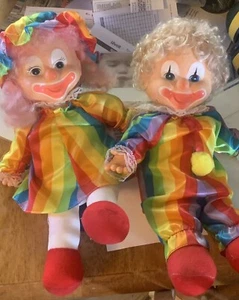 Sammlerstück Clowns männlich und weiblich von 1987 Vintage selten mehrfarbig - Bild 1 von 1