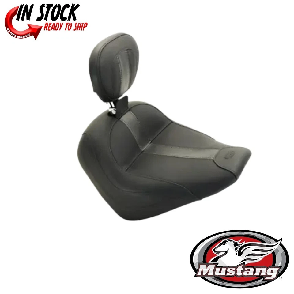 Одиночное сиденье Mustang со спинкой водителя черное для Indian Scout/Scout Sixty 2015-2023 - Изображение 1 из 1