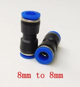 Accesorios de aire neumáticos Union montaje recto ajuste de empuje rápido 8 mm PU8 Reino Unido - Imagen 1 de 1