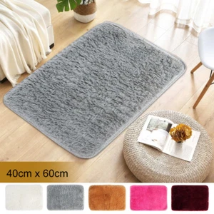 Floorrug Bedroom Fluffy Rugs Anti-Skid Shaggy Area Rug Home Floor Carpet Mats - Picture 1 of 10