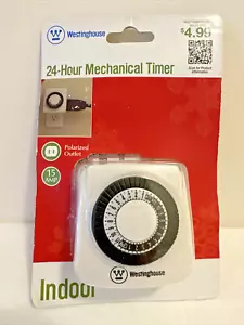 Westinghouse 24-Stunden mechanische Zeitschaltuhr Innenbereich polarisierte Steckdose - brandneu versiegelt - Bild 1 von 5