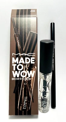 MAC Made To Wow Brow Kit: DEEP - STUD/CLEAR FULL SIZE - Image 1 of 3