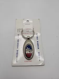 2004 USS Arizona Memorial Pearl Harbor Hawaii Keychain Collectible Card Dangle - Picture 1 of 6