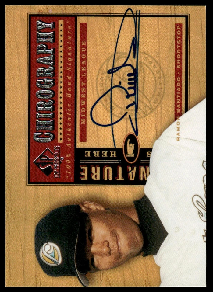 2001 SP Top Prospects #RS Ramon Santiago Chirography - Image 1 of 2