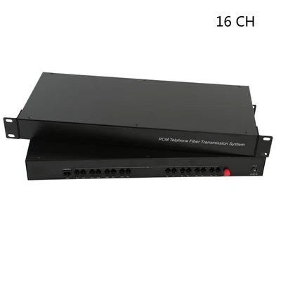 Premium 16 Kanäle Telefon PCM Glasfaser Konverter mit 10/100M Ethernet - Bild 1 von 4