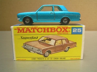 Matchbox Superfast MB25 Ford Cortina in F Type Box made in England NMIB - Image 1 of 4