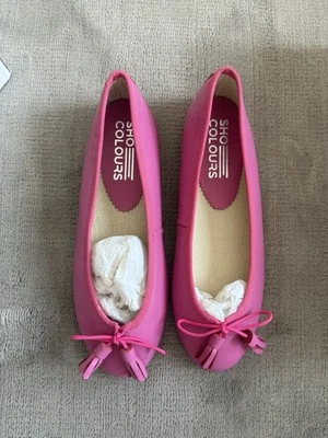 Ballerinas Pink Coral Flat Women Sz 7 EU 6.5 US Spanish BNWT - Image 1 of 4