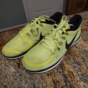 Rare Nike Free Trainer 5.0 VJNI gialle taglia 11.5 US ID 776317-991 2015 - Foto 1 di 12