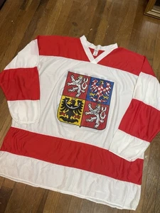 VTG Bobby Jaroslav Holik Czech Republic National Team Hockey Jersey SUPER RARE! - Picture 1 of 6