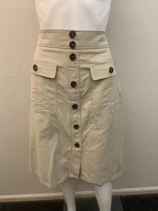 VERONIKA MAINE BUTTON DETAIL SKIRT WITH POCKETS SIZE 10 (# 840 ) - Picture 1 of 3