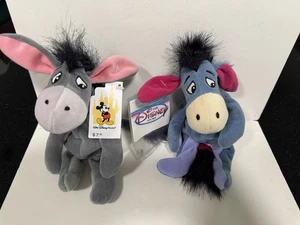 Disney Beanies - Eeyore - 1 From Disney World & 1 From Disney Store - NWT - Picture 1 of 2