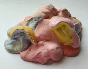 Skulptur Stuck Gips Acryl Abstrakt Amorph Gudrun Freder Nachlass - Picture 1 of 10