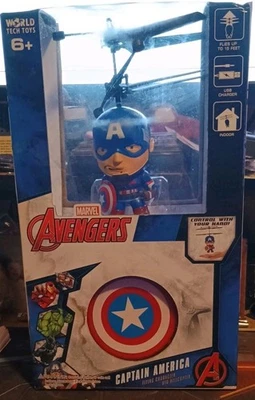 Marvel Avengers 3.5 Pulgadas: Capitán América Personaje Volador OVNI Helicóptero NUEVO Foto 1 de 4