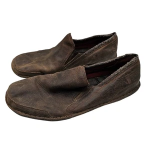 Patagonia Sanyan Mokassin Herren Gr. 12 Slipper Leder Halbschuhe Schuhe Braun - Bild 1 von 9