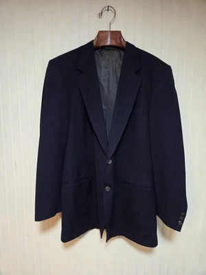 Pierre Cardin Blazer Mens 44L Navy Blue 100% Wool Sport Coat Jacket Classic Fit - Image 1 of 4