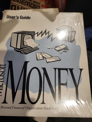 Microsoft money user's guide manual sealed RARE - Image 1 of 2