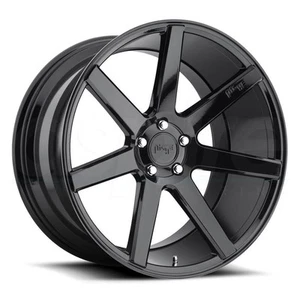 One 19x8.5 Niche M168 Verona 5x112 42 Gloss Black Wheel Rim 66.56 - Picture 1 of 3