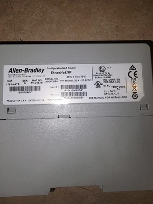 Módulo/enrutador de traducción de direcciones de red Allen Bradley 1783-NATR Ser/A⭐ Foto 1 de 4