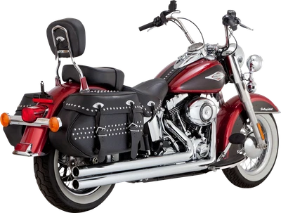 Vance & Hines 17323 Big Shots Chrome Exhaust 2012-2017 Harley Softail Fat Bob Foto 1 de 4