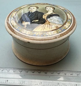 Pratt Prattware farbiger Topfdeckel & Boden - Hochzeit des Prinzen von Wales (OFC) - Bild 1 von 5