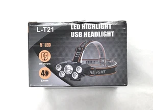 Faro recargable USB 5-LED con 4 modos - Imagen 1 de 2