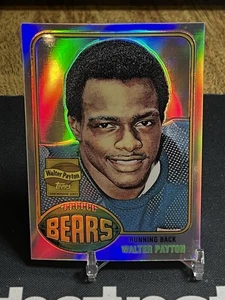 2001 TOPPS ARCHIVES RESERVE WALTER PAYTON #148 REPRINT REFRACTOR ROOKIE HOF - Bild 1 von 2
