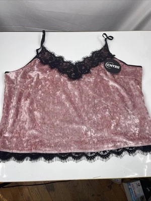 New CHYRII Women's Sexy Velvet Two Piece Pajama Sets Size xL (7134) - Image 1 of 4