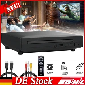 Mini DVD Player DVD Player Für TV, HD 1080P DVD Player HDMI USB Fernbedienung - Bild 1 von 20