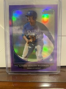 Alfredo Escalera-Maldonado 2013 Bowman Chrome Prospect Purple Refractor 103/199