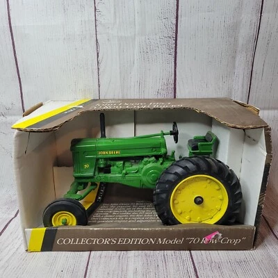 Vintage 1991 Ertl John Deere 1953 70 row-crop tractor diecast with original box - Image 1 of 4