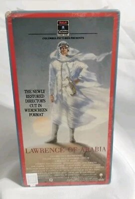 Lawrence of Arabia Director's Cut Widescreen 2-VHS Tapes 1989 Sealed New In Box - Image 1 of 4
